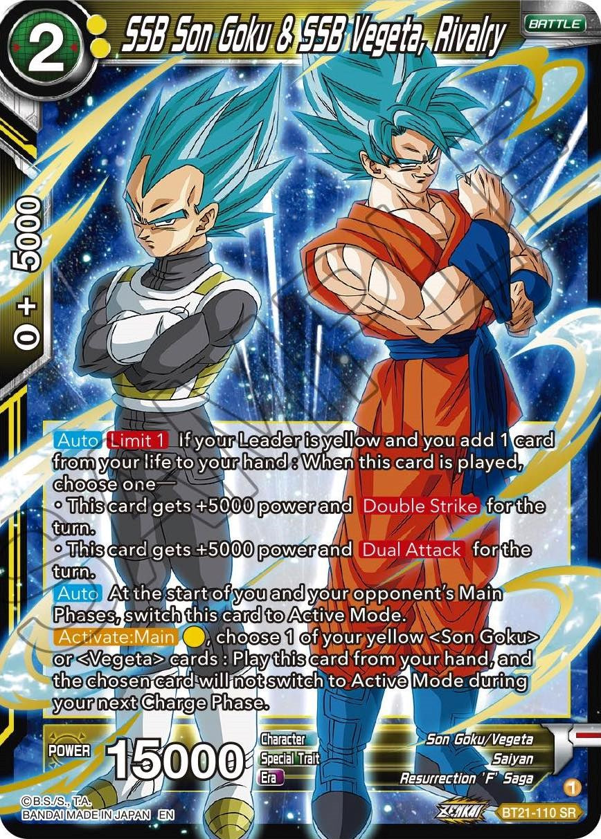 SSB Son Goku & SSB Vegeta, Rivalry (BT21-110) [Wild Resurgence] | Cracking-Singles