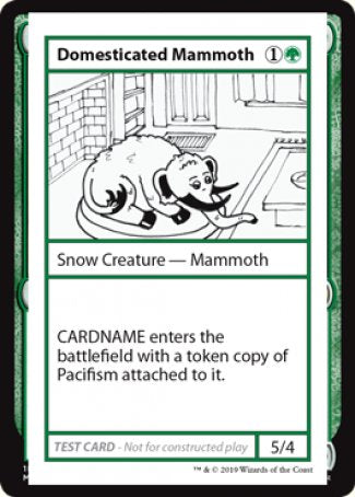 Domesticated Mammoth (2021 Edition) [Mystery Booster Playtest Cards] | Cracking-Singles