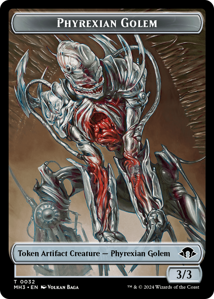 Phyrexian Golem Token [Modern Horizons 3 Tokens] | Cracking-Singles