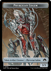 Phyrexian Golem // Energy Reserve Double-Sided Token [Modern Horizons 3 Tokens] | Cracking-Singles