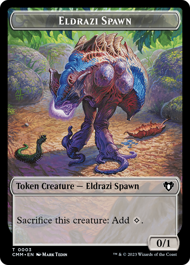 Eldrazi Spawn // Satyr Double-Sided Token [Commander Masters Tokens] | Cracking-Singles