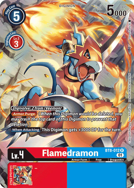 Flamedramon [BT8-012] (Alternate Art) [New Awakening] | Cracking-Singles