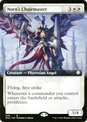 Norn's Choirmaster (Extended Art) [Phyrexia: All Will Be One Commander] | Cracking-Singles