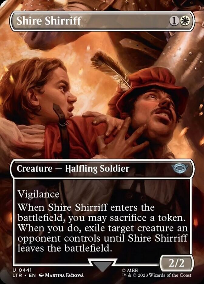 Shire Shirriff (Borderless Alternate Art) [The Lord of the Rings: Tales of Middle-Earth] | Cracking-Singles