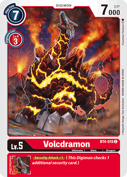 Volcdramon [BT4-015] [Great Legend] | Cracking-Singles