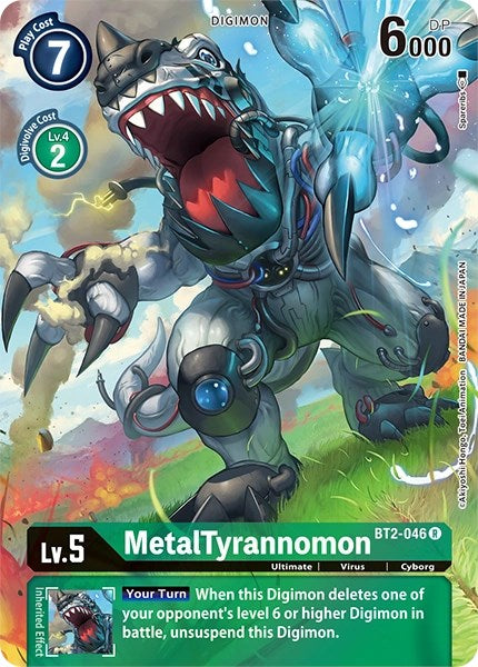 MetalTyrannomon [BT2-046] (Alternate Art) [Dimensional Phase] | Cracking-Singles