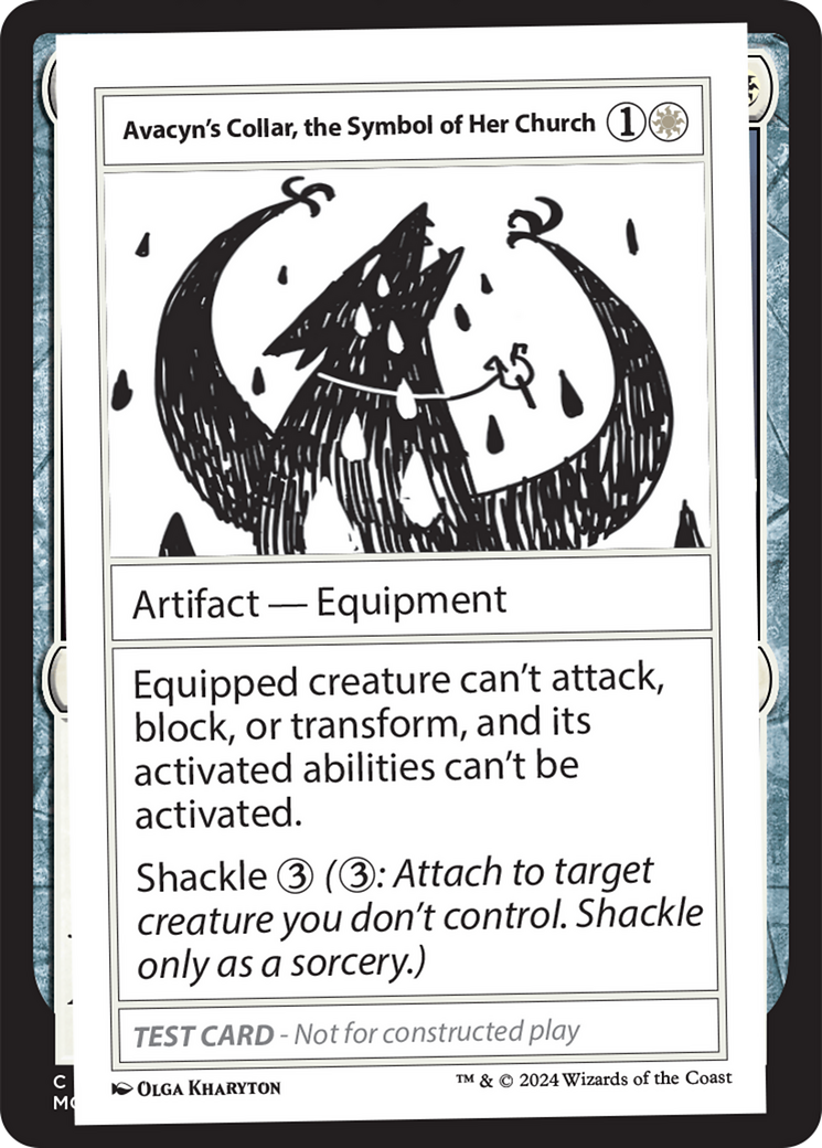 Avacyn's Collar, the Symbol of Her Church [Mystery Booster 2 Playtest Cards] | Cracking-Singles