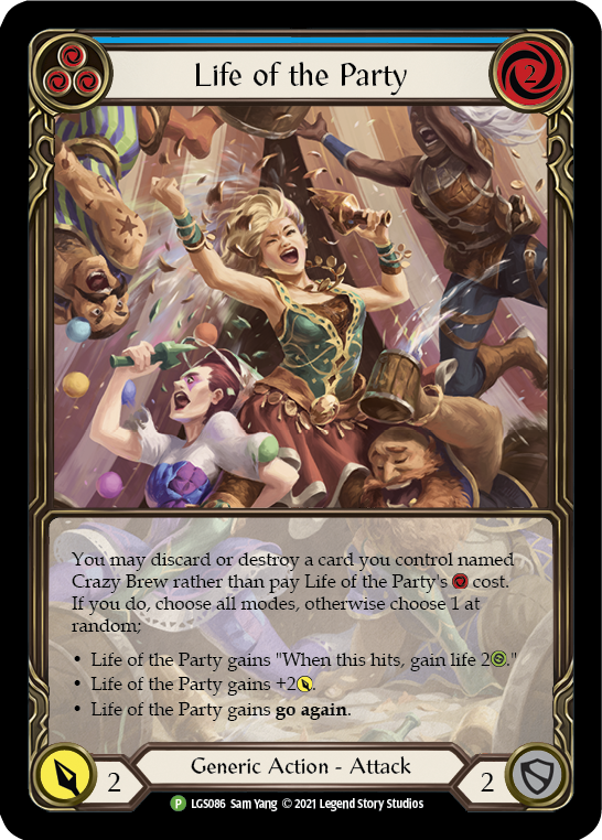 Life of the Party (Blue) [LGS086] (Promo)  Rainbow Foil | Cracking-Singles