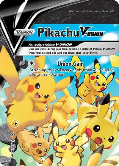 Pikachu V-UNION (SWSH139) (Celebrations) [Sword & Shield: Black Star Promos] | Cracking-Singles