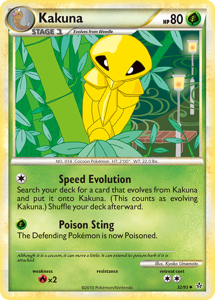 Kakuna (32/95) [HeartGold & SoulSilver: Unleashed] | Cracking-Singles