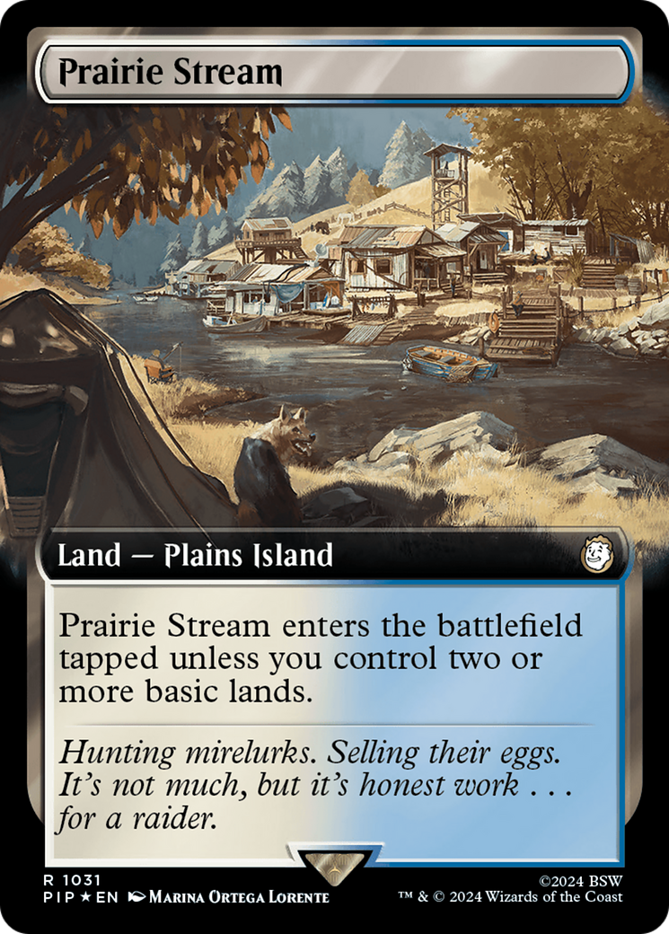 Prairie Stream (Extended Art) (Surge Foil) [Fallout] | Cracking-Singles