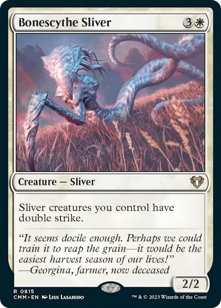 Bonescythe Sliver [Commander Masters] | Cracking-Singles