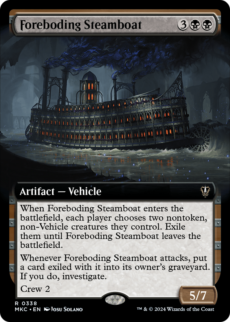 Foreboding Steamboat (Extended Art) [Murders at Karlov Manor Commander] | Cracking-Singles