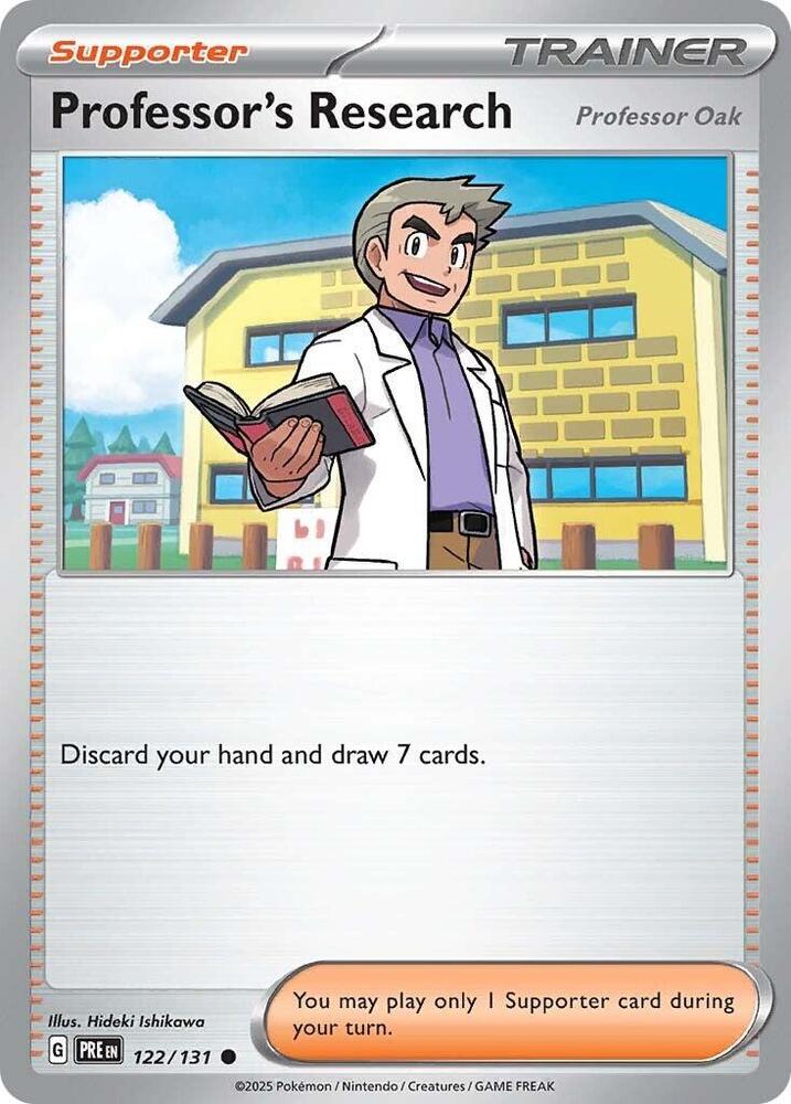 Professor's Research (122/131) [Professor Oak] [Scarlet & Violet: Prismatic Evolutions] | Cracking-Singles