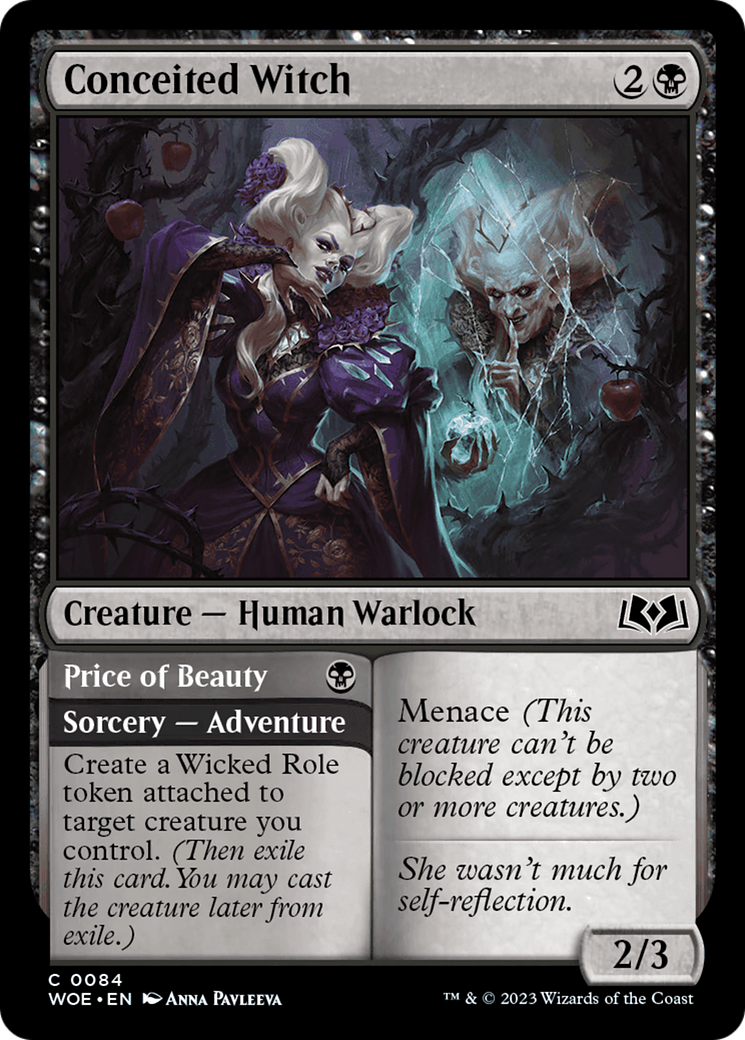 Conceited Witch // Price of Beauty [Wilds of Eldraine] | Cracking-Singles