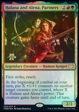 Halana and Alena, Partners [Innistrad: Crimson Vow Prerelease Promos] | Cracking-Singles