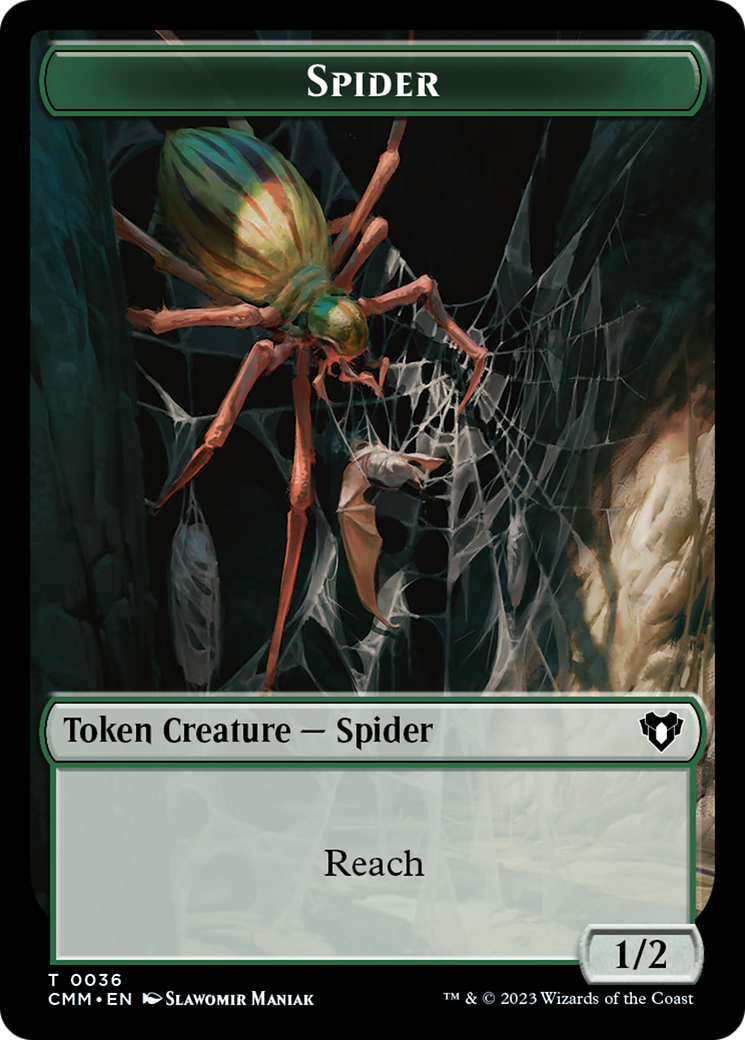 Eldrazi Scion // Spider Double-Sided Token [Commander Masters Tokens] | Cracking-Singles