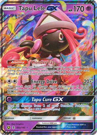 Tapu Lele GX (60a/145) (Alternate card) (Jumbo Card) [Sun & Moon: Guardians Rising] | Cracking-Singles