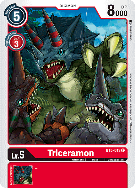 Triceramon [BT5-013] [Battle of Omni] | Cracking-Singles