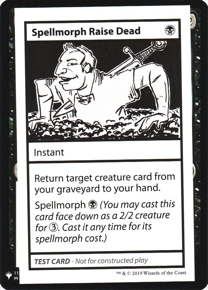 Spellmorph Raise Dead [Mystery Booster Playtest Cards] | Cracking-Singles