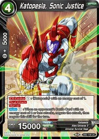 Katopesla, Sonic Justice (Divine Multiverse Draft Tournament) (DB2-148) [Tournament Promotion Cards] | Cracking-Singles