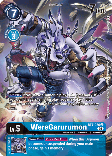 WereGarurumon [BT7-026] (Alternate Art) [Next Adventure] | Cracking-Singles