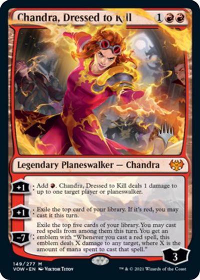 Chandra, Dressed to Kill (Promo Pack) [Innistrad: Crimson Vow Promos] | Cracking-Singles