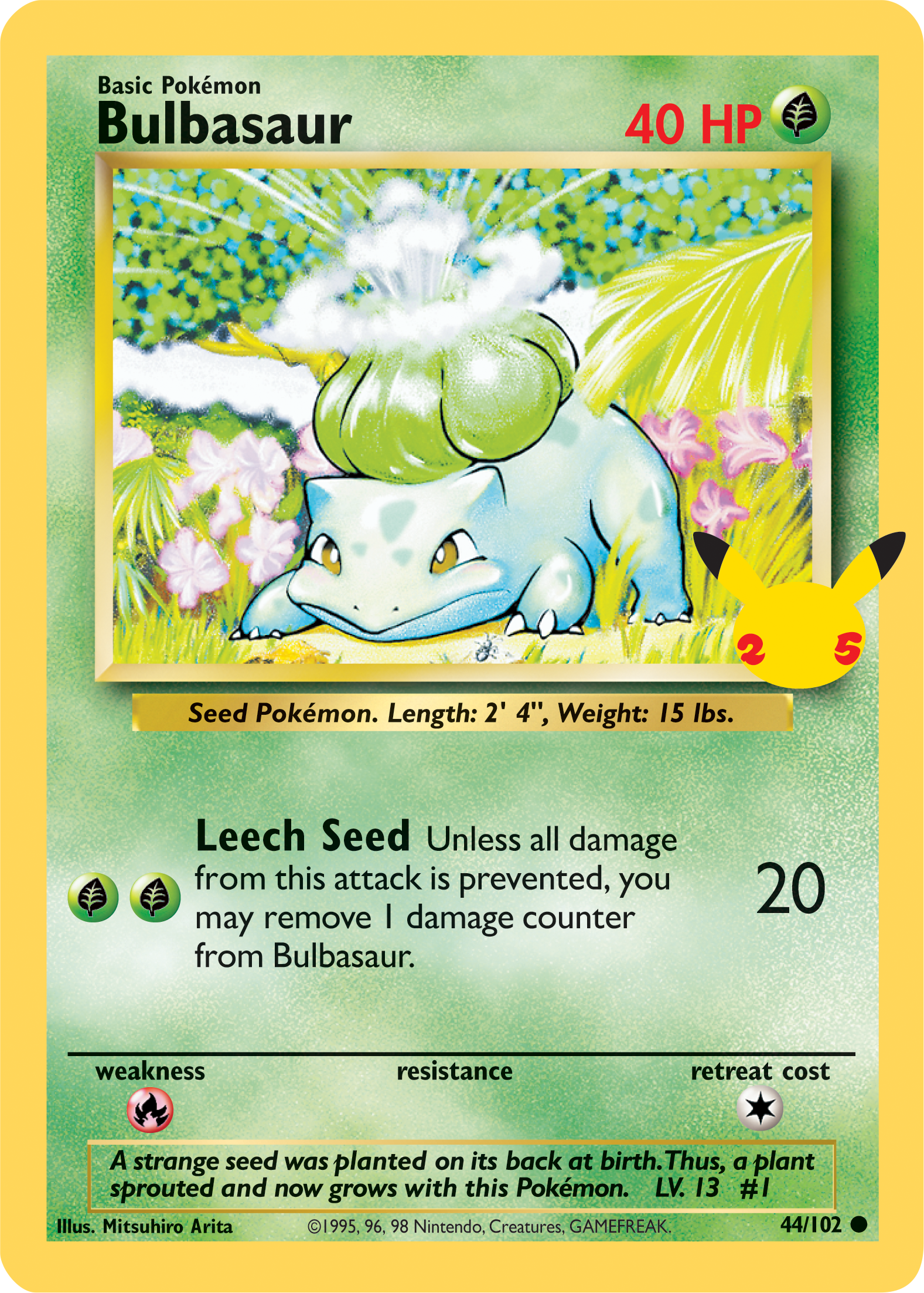 Bulbasaur (44/102) (Jumbo Card) [First Partner Pack] | Cracking-Singles