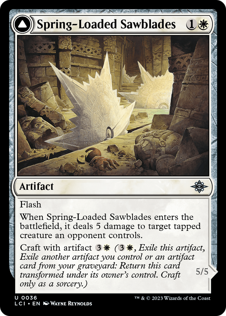 Spring-Loaded Sawblades // Bladewheel Chariot [The Lost Caverns of Ixalan] | Cracking-Singles