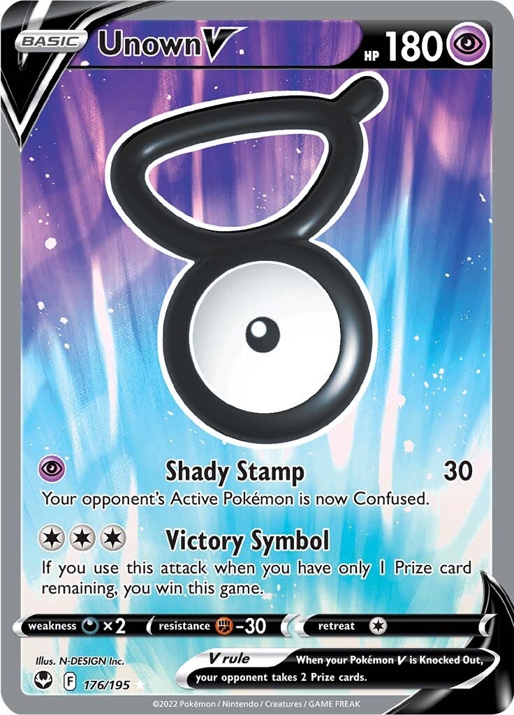 Unown V (176/195) [Sword & Shield: Silver Tempest] | Cracking-Singles