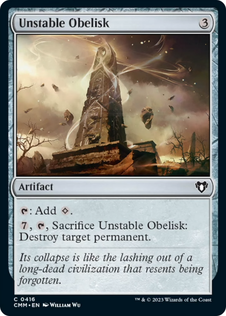 Unstable Obelisk [Commander Masters] | Cracking-Singles