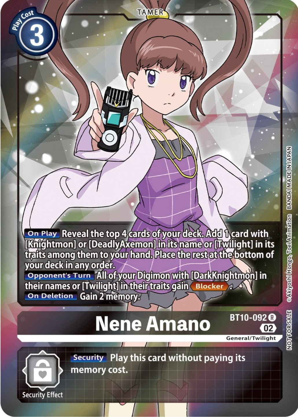 Nene Amano [BT10-092] (Box Topper) [Xros Encounter] | Cracking-Singles