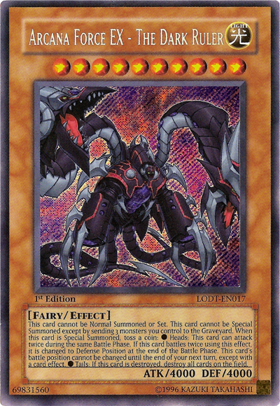 Arcana Force EX - The Dark Ruler [LODT-EN017] Secret Rare | Cracking-Singles