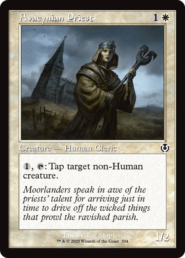 Avacynian Priest (Retro Frame) [Innistrad Remastered] | Cracking-Singles