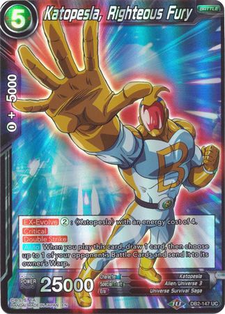 Katopesla, Sonic Justice (Reprint) (DB2-148) [Battle Evolution Booster] | Cracking-Singles