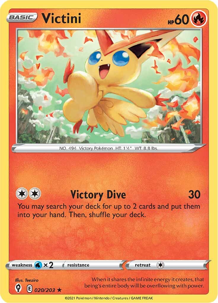 Victini (020/203) [Sword & Shield: Evolving Skies] | Cracking-Singles