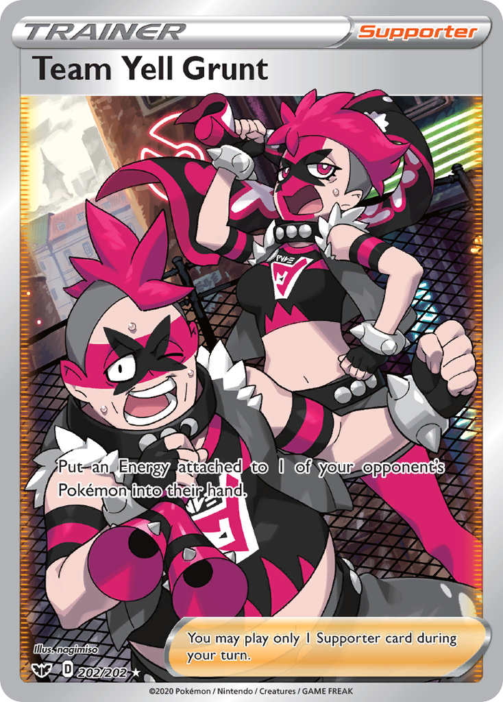 Team Yell Grunt (202/202) [Sword & Shield: Base Set] | Cracking-Singles