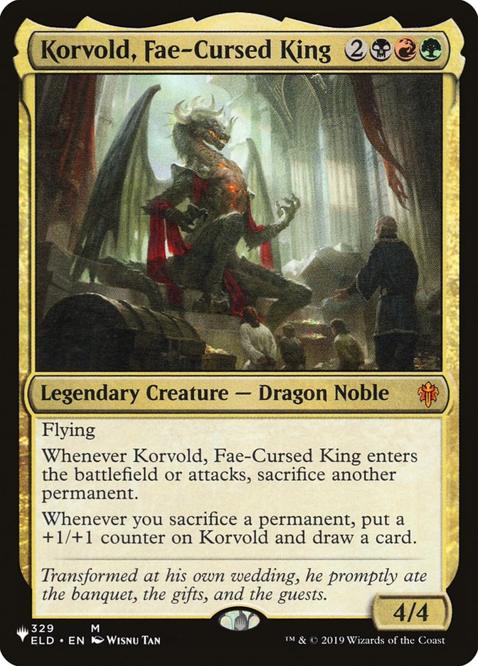 Korvold, Fae-Cursed King [The List] | Cracking-Singles