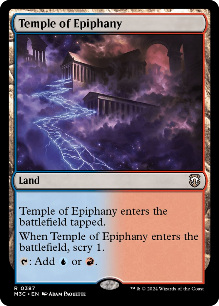 Temple of Epiphany (Ripple Foil) [Modern Horizons 3 Commander] | Cracking-Singles