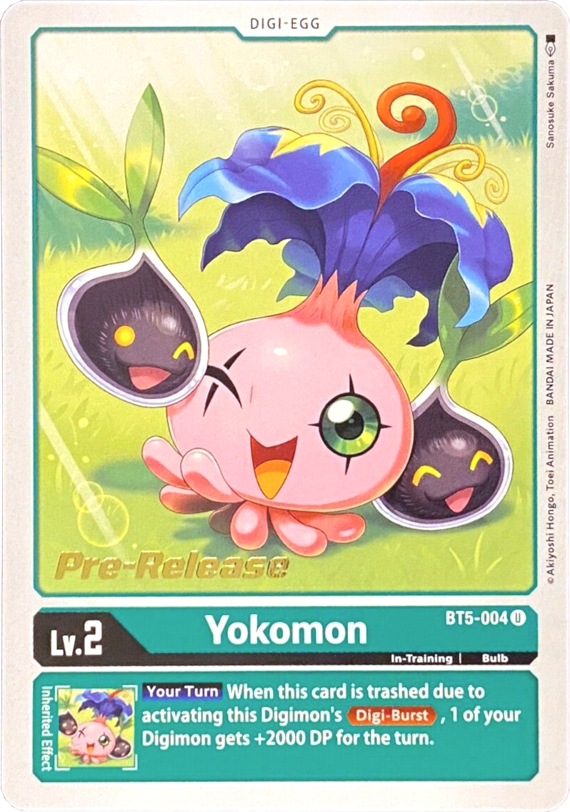 Yokomon [BT5-004] [Battle of Omni Pre-Release Promos] | Cracking-Singles