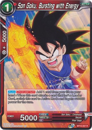 Son Goku, Bursting with Energy (BT10-007) [Rise of the Unison Warrior 2nd Edition] | Cracking-Singles