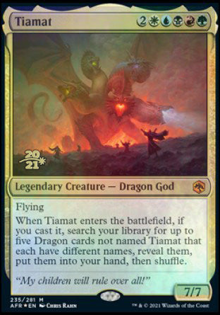 Tiamat [Dungeons & Dragons: Adventures in the Forgotten Realms Prerelease Promos] | Cracking-Singles