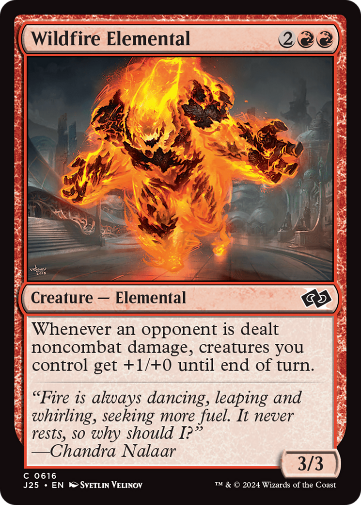 Wildfire Elemental [Foundations Jumpstart] | Cracking-Singles