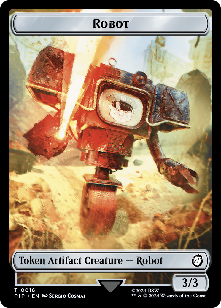 Treasure (0019) // Robot Double-Sided Token [Fallout Tokens] | Cracking-Singles