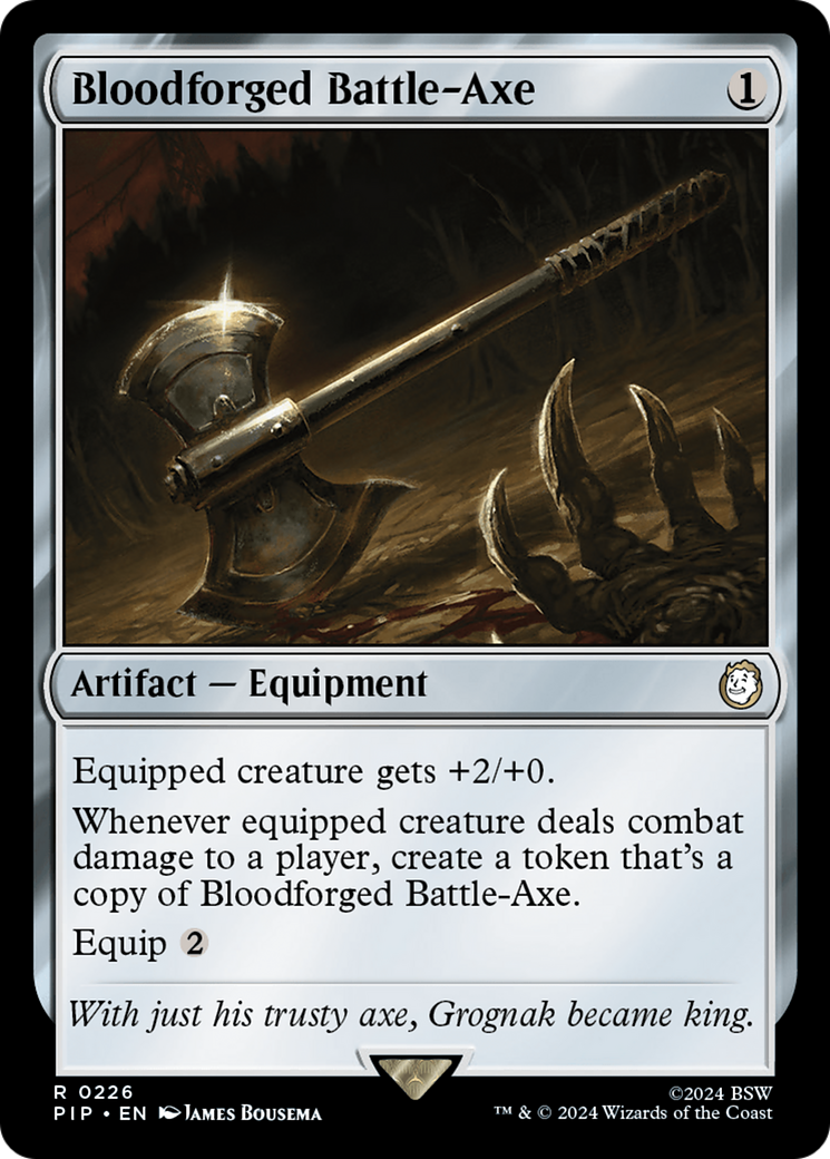 Bloodforged Battle-Axe [Fallout] | Cracking-Singles