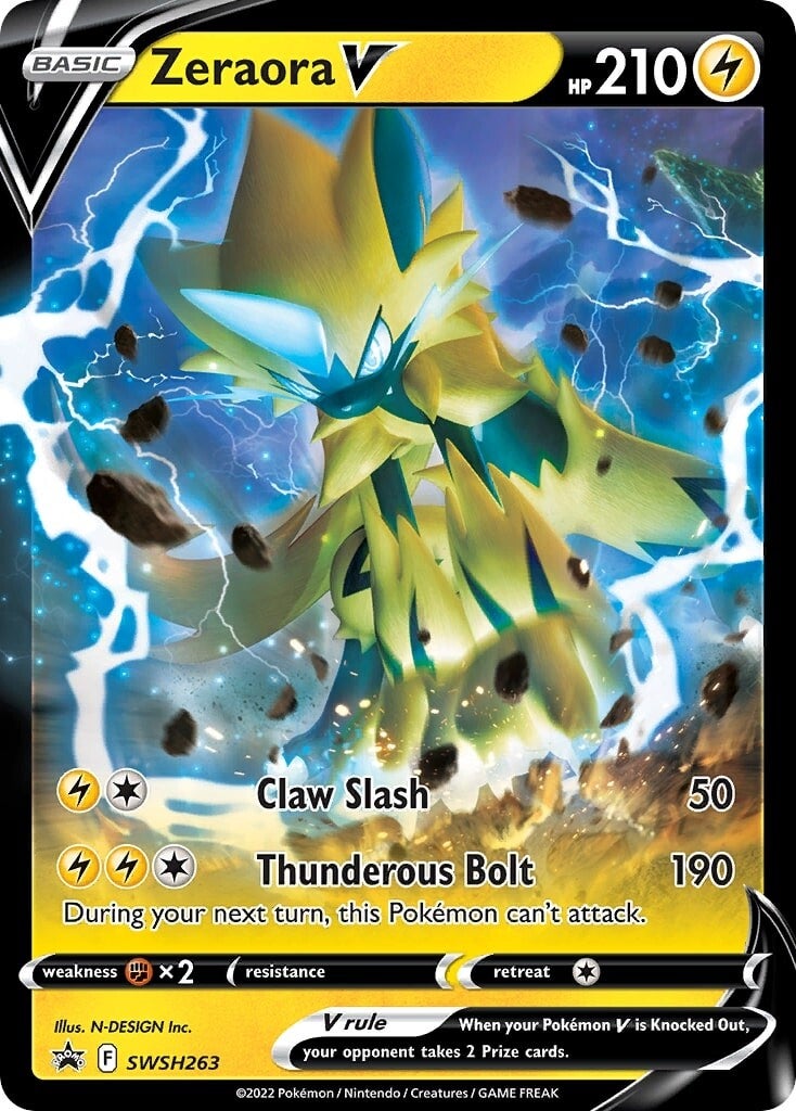 Zeraora V (SWSH263) [Sword & Shield: Black Star Promos] | Cracking-Singles