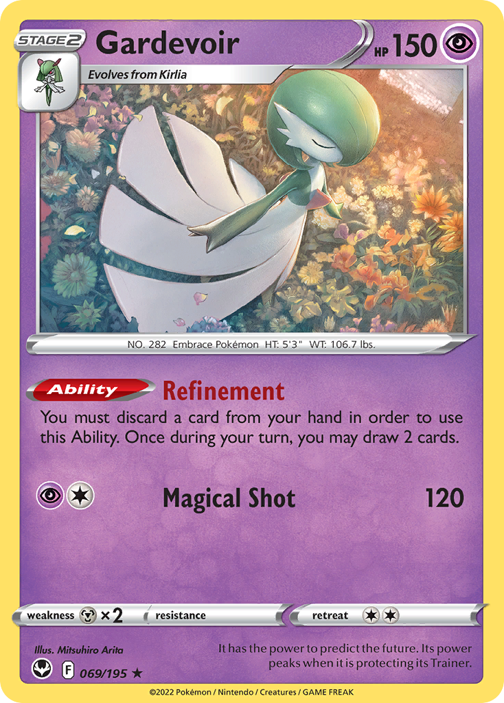 Gardevoir (069/195) (Theme Deck Exclusive) [Sword & Shield: Silver Tempest] | Cracking-Singles