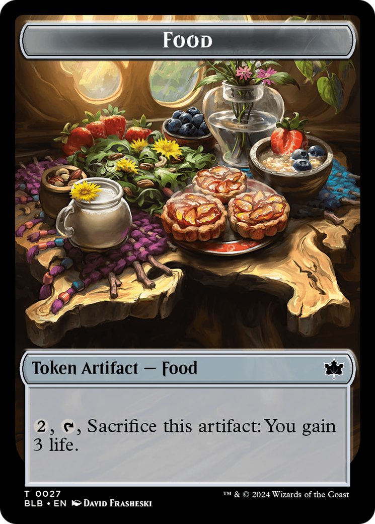 Squirrel // Food Double-Sided Token [Bloomburrow Tokens] | Cracking-Singles