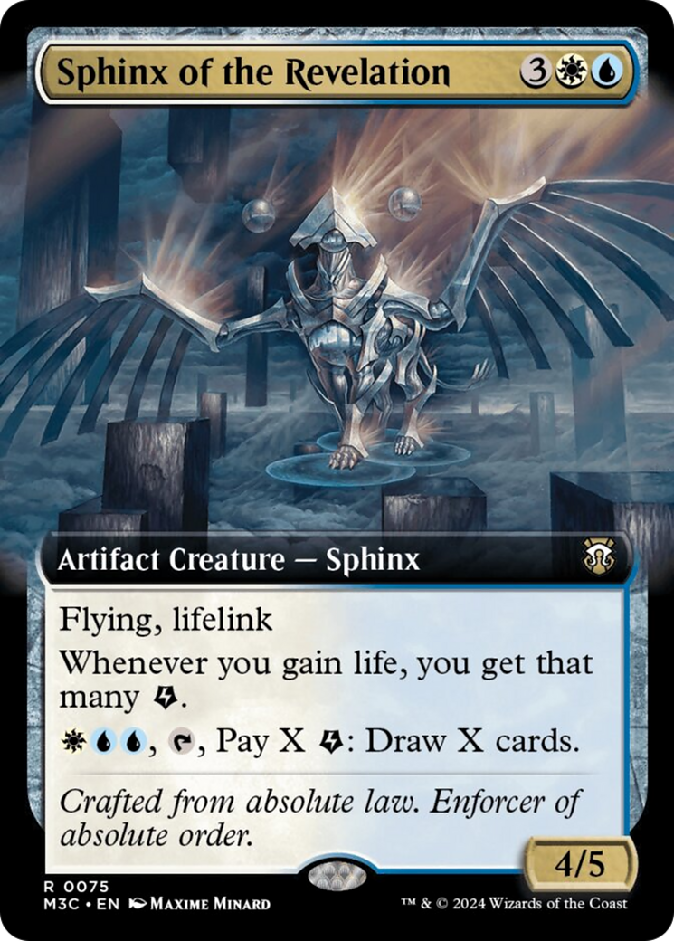 Sphinx of the Revelation (Extended Art) (Ripple Foil) [Modern Horizons 3 Commander] | Cracking-Singles