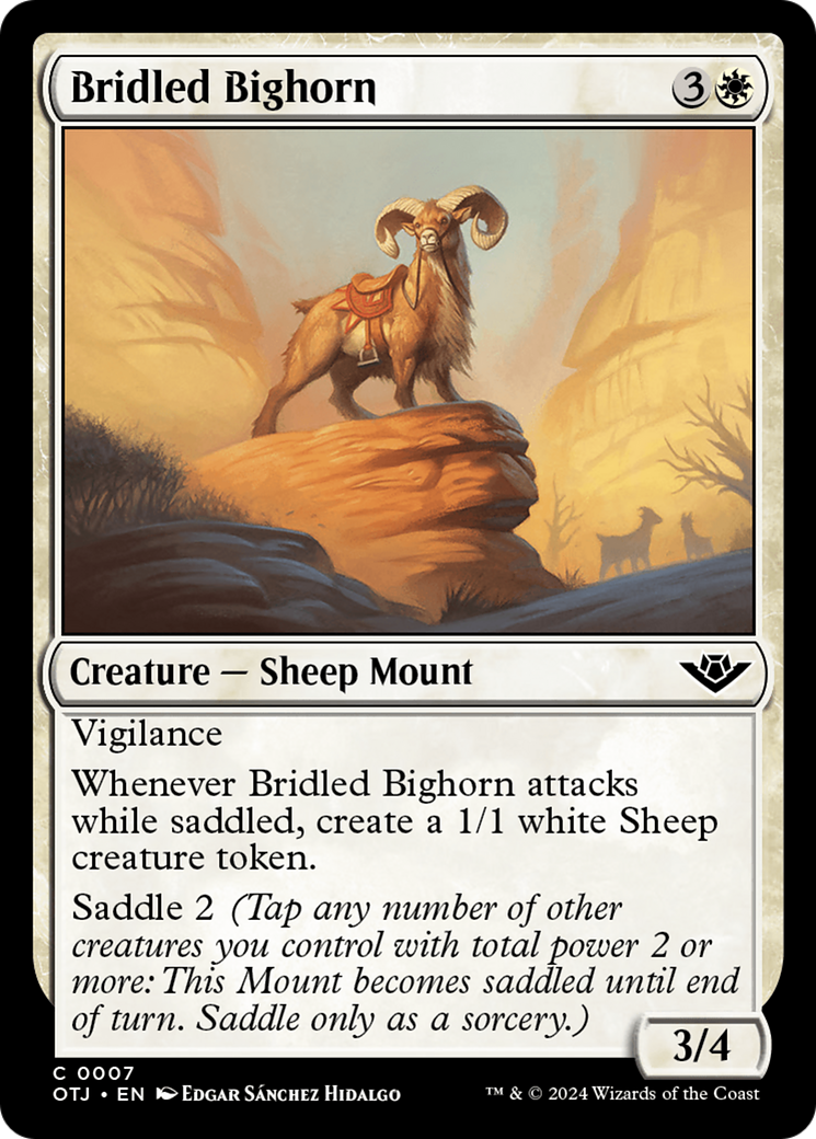 Bridled Bighorn [Outlaws of Thunder Junction] | Cracking-Singles